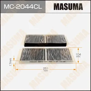 MASUMA MC2044CL Фильтр салона Mazda 3(BL) 09- угольный