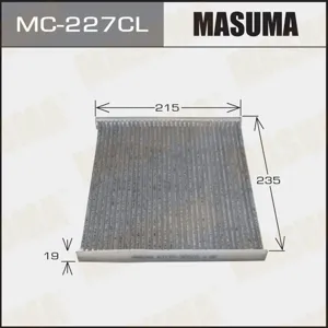 MASUMA MC227CL Фильтр салона Toyota Lexus RX300 RX330 00- IS200 IS300 00- угольный
