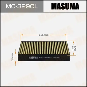 MASUMA MC329CL Фильтр салона угольный Infiniti EX30DEX35EX37 07>