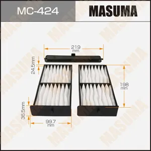 MASUMA MC424 Фильтр салона Mitsubishi Pajero PININ 00- (2шт)