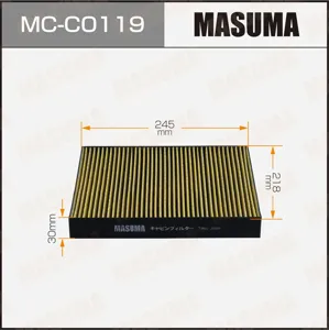 MASUMA MCC0119 Фильтр салона Haval Dargo 2.0 192 л.с. Audi A1 Skoda Fabia 1.2 2007 - 2014