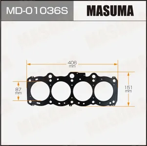 MASUMA MD01036S Прокладка ГБЦ