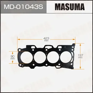 MASUMA MD01043S Прокладка ГБЦ Toyota alphard