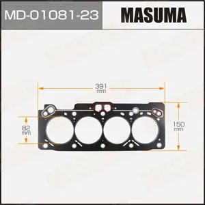 MASUMA MD0108123 Прокладка ГБЦ Toyota Carina