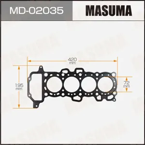 MASUMA MD02035 Прокладка ГБЦ