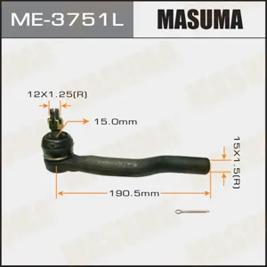 MASUMA ME3751L Наконечник рулевой левый Toyota Camry 3.0 V62.4 VVT-i 01>
