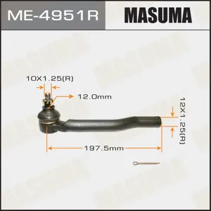 MASUMA ME4951R Наконечник рулевой правый Nissan Tiida C11 04>