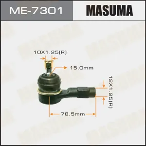 MASUMA ME7301 Наконечник рулевой Mitsubishi Carisma 1.6-1.81.9TD 95-06 Lancer 1.3-2.0 03-10