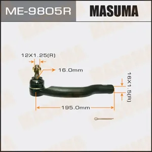 MASUMA ME9805R Наконечник рулевой правый Toyota RAV4 III 06-12 RAV4 IV 12>