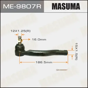 MASUMA ME9807R Наконечник рулевой правый Toyota Auris all 07>