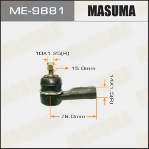 MASUMA ME9881 Наконечник рулевой наружный Mitsubishi OutlanderLancer 01>