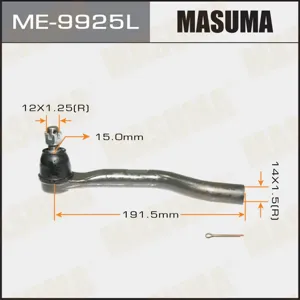 MASUMA ME9925L Наконечник рулевой тяги Honda Accord 13- лев.