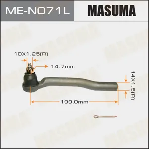 MASUMA MEN071L Наконечник рулевой левый Nissan Micra K12E 02>