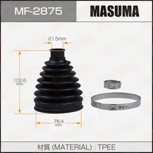 MASUMA MF2875 Пыльника шруса