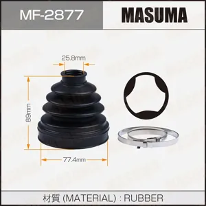 MASUMA MF2877 Пыльника шруса
