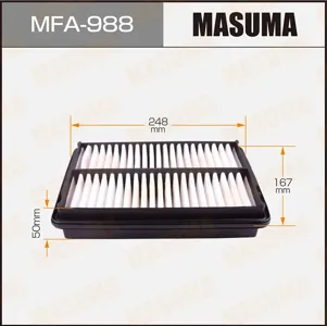 MASUMA MFA988 Воздушный фильтр Honda Odissey 2.3 00>