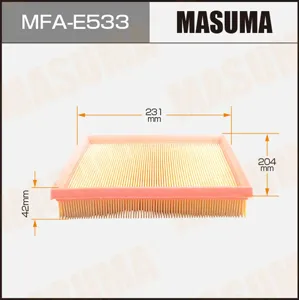 MASUMA MFAE533 Фильтры воздушные