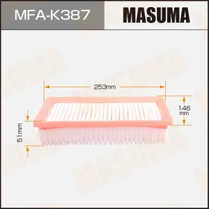 MASUMA MFAK387 Воздушный фильтр A9622 LHD Kia RIO, Hyundai SOLARIS GAMMA (140)