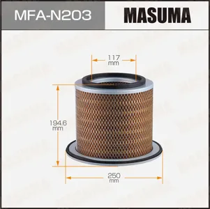 MASUMA MFAN203 Воздушный фильтр H200 D252200 d117 Nissan