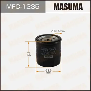 MASUMA MFC1235 Фильтр масляный Renault Clio Kangoo Twingo Modus , Nissan Kubistar 1.2 03>