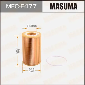 MASUMA MFCE477 Фильтр масляный Audi a4