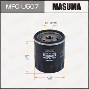 MASUMA MFCU507 Фильтр масляный