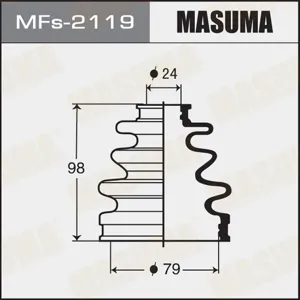 MASUMA MFS2119 Пыльника шруса