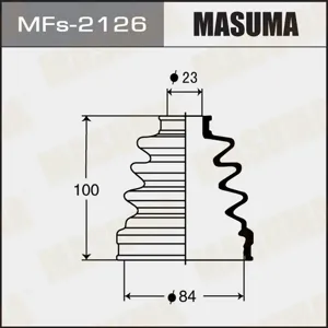 MASUMA MFS2126 Пыльники Шрус ов (пыльники привода)