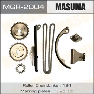 MASUMA MGR2004 Комплект цепи ГРМ (Цепь-1,Нат-1,Усп-3,Шест-3): Nissan  SR18DE SR20DE SR20DET 91-
