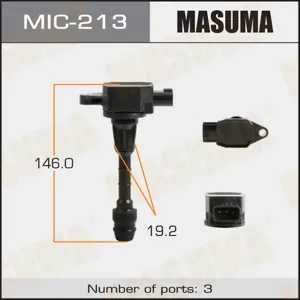 MASUMA MIC213 Катушка зажигания , Micra , March CG10DE, CGA3DE, CR14DE