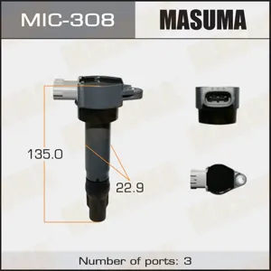 MASUMA MIC308 Катушка зажигания Mitsubishi ASXLancerOutlander, Peugeot 4007 1.6-2.4 06>