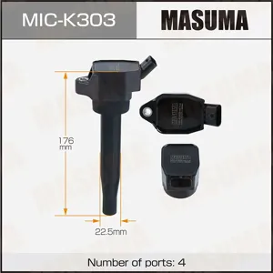 MASUMA MICK303 Катушка зажигания Hyundai Creta (FH) 1,5 20-, Elantra (0A) 1,6 20-, Venue (SN) 1,6 17-