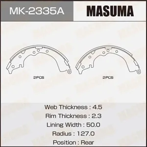 MASUMA MK2335A Колодки торм.барабанные Daihatsu delta van
