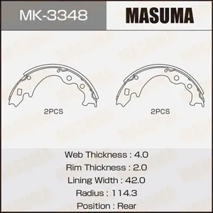 MASUMA MK3348 Колодки торм.