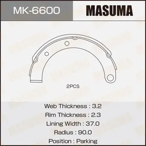 MASUMA MK6600 Колодки торм.