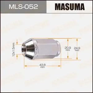 MASUMA MLS052 Гайка 12x1.5 (упаковка 20 шт, цена за 1 шт)