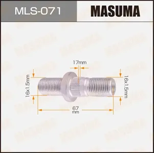 MASUMA MLS071 Шпилька колесная