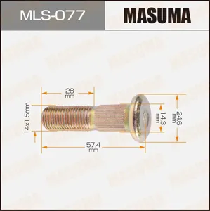 MASUMA MLS077 Шпилька колесная