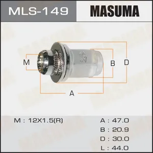 MASUMA MLS149 гайка крепления колеса 12x1.5