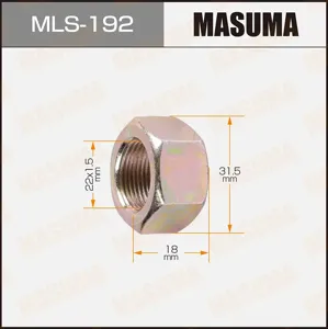 MASUMA MLS192 Гайка колесная