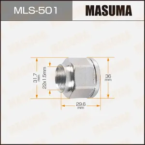 MASUMA MLS501 Гайка ШРУСа MASUMA  22x1,5x30,3/ 32