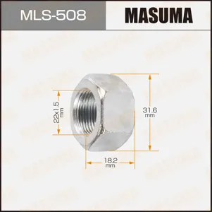 MASUMA MLS508 Гайка ШРУСа 22x1.5x17.7/ 32