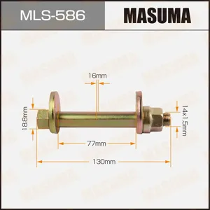 MASUMA MLS586 болт-эксцентрик к-кт с шайбой и гайкой Mitsubishi
