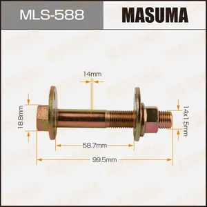 MASUMA MLS588 болт-эксцентрик к-кт с шайбой и гайкой Suzuki