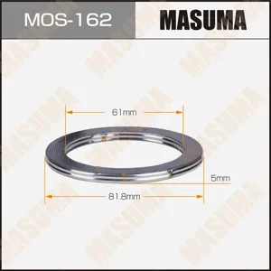 MASUMA MOS162 Кольцо уплотнительное глушителя