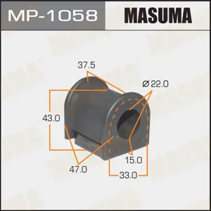 MASUMA MP1058 Втулка стабилизатора Зад. подв. Toyota Avensis (T27) 1.6-2.0D 09> Auris 1.6-2.0D 07>