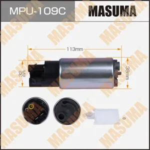 MASUMA MPU109C Бензонасос , Land Cruiser Prado , CR-V GRJ120W, RE4, сетка MPU-040, графитовый коллектор