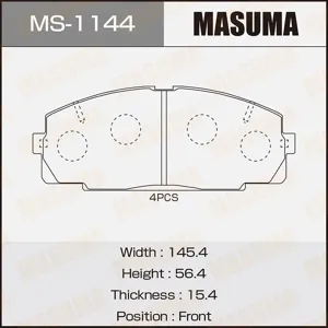 MASUMA MS1144 Колодки торм.передние