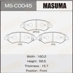 MASUMA MSC0045 Колодки торм.