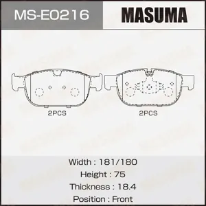 MASUMA MSE0216 Колодки торм.